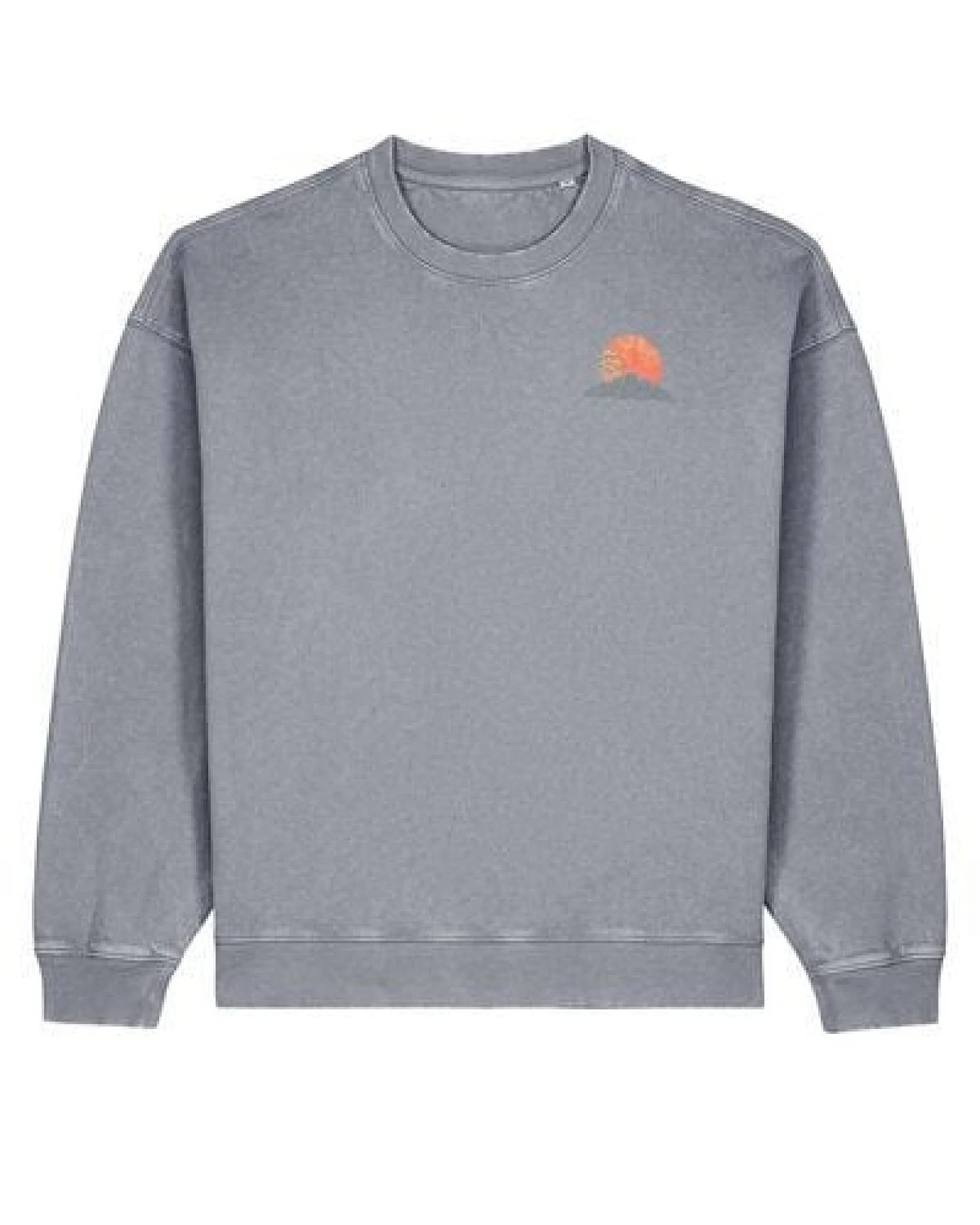 Kultgut Artdesign- Oversize- Vintagelook Pulloversweater / Washed – Ansicht 4