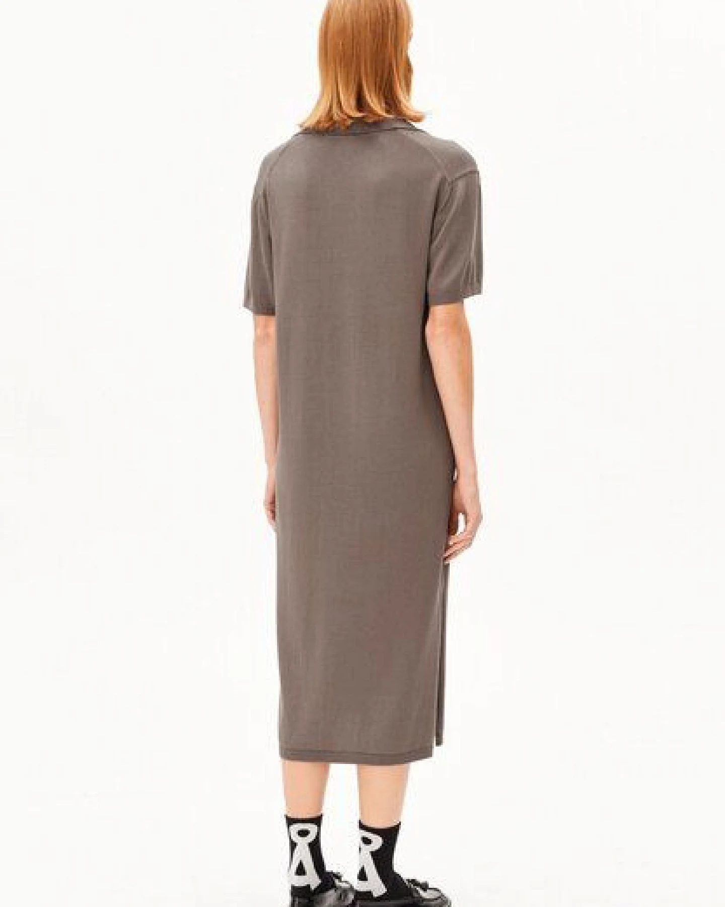ARMEDANGELS FINE POLO Damen Strickkleid aus Bio-Baumwoll Mix – Ansicht 2