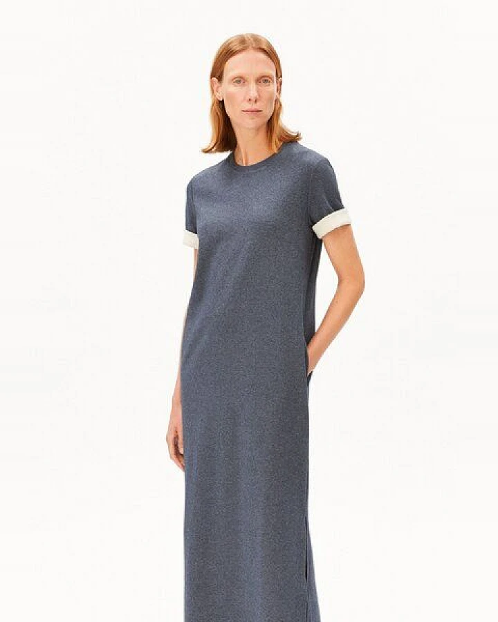 ARMEDANGELS UN-WASTED Damen Jerseykleid aus recyceltem Baumwoll Mix