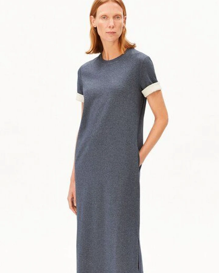 ARMEDANGELS UN-WASTED Damen Jerseykleid aus recyceltem Baumwoll Mix