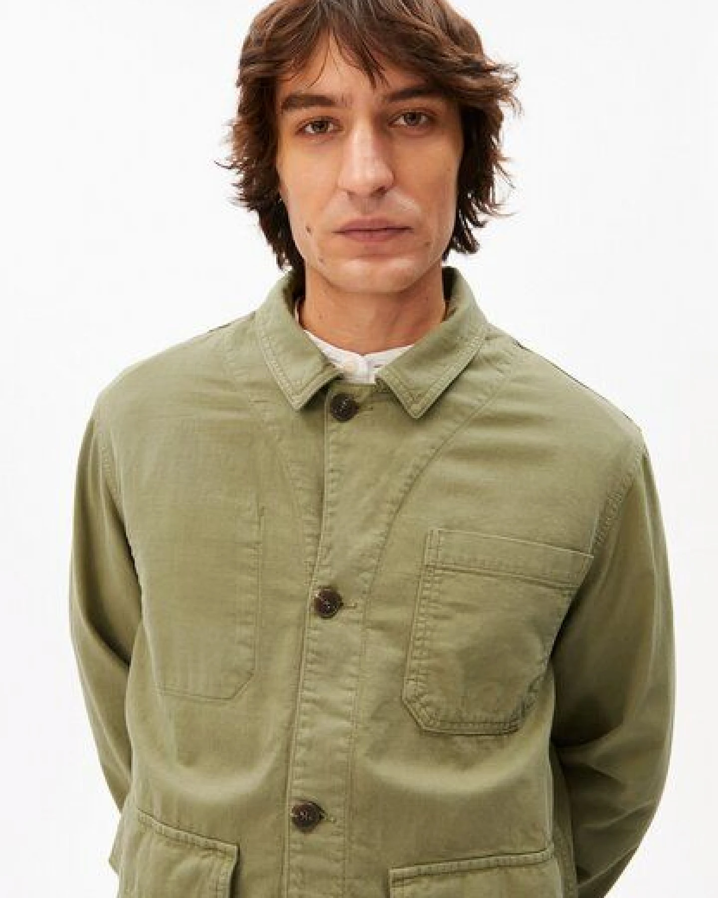 ARMEDANGELS COTTON LINEN Herren Overshirt aus Baumwoll-Leinen-Mix – Ansicht 3
