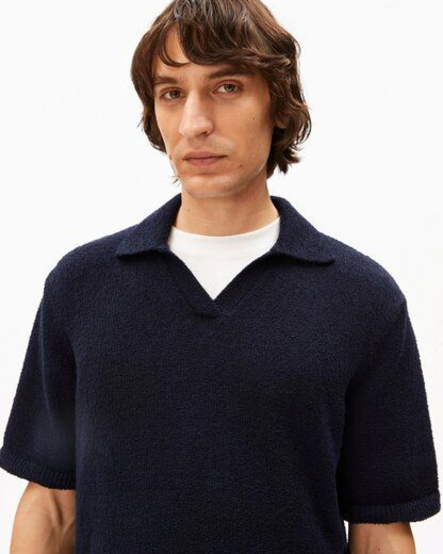 ARMEDANGELS BOUCLE Herren Polo aus Bio-Baumwoll Mix – Ansicht 3