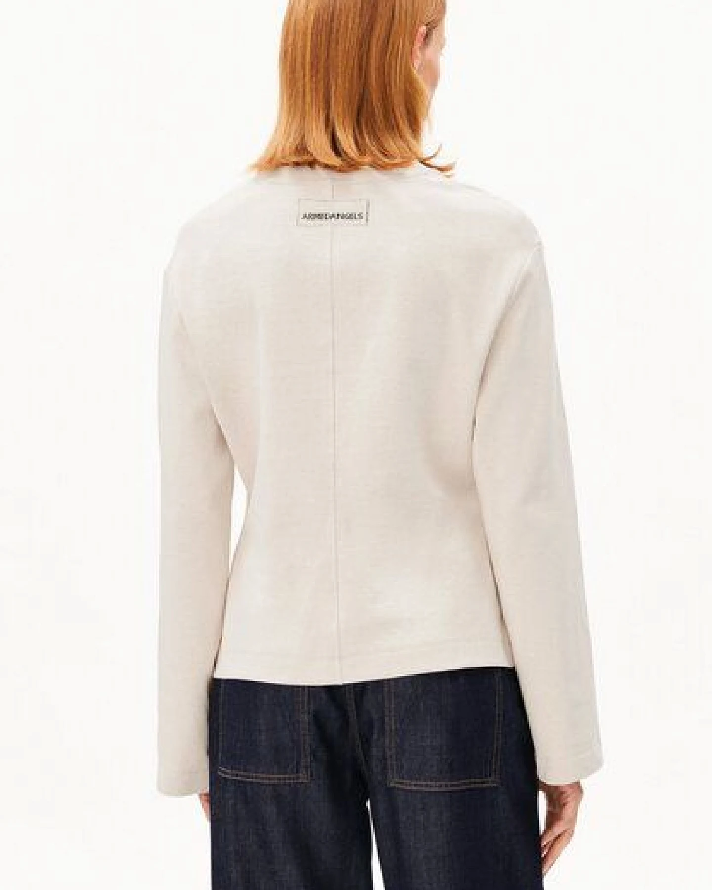 ARMEDANGELS UN-WASTED Damen Longsleeve aus recyceltem Baumwoll Mix – Ansicht 2