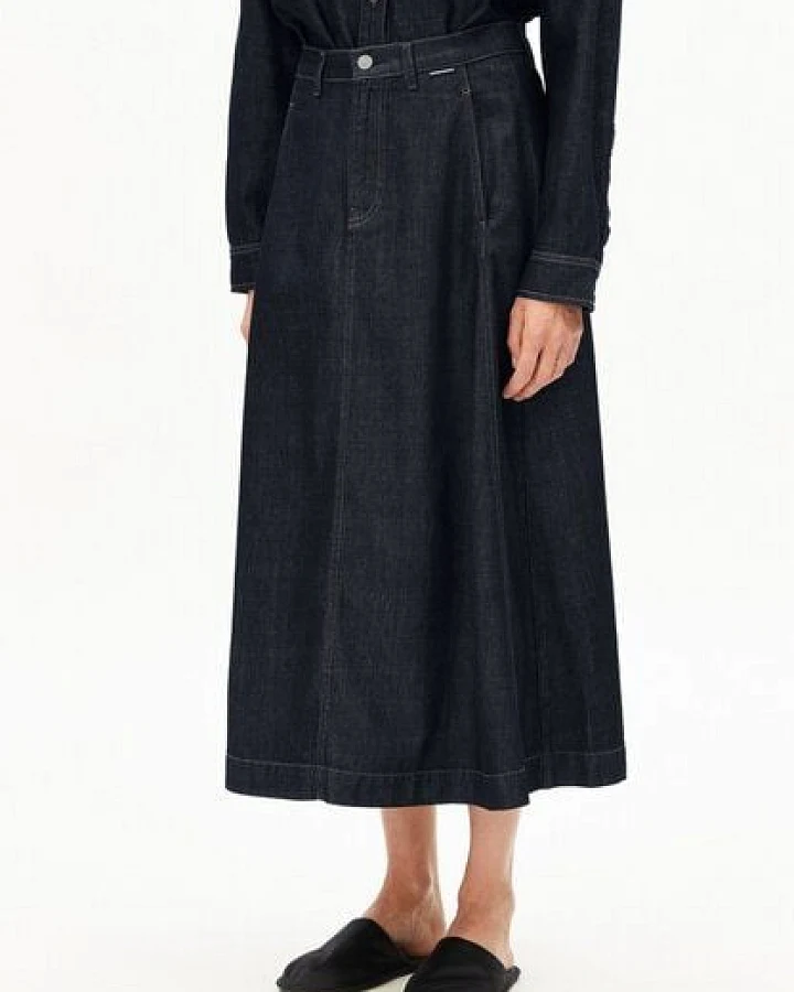 ARMEDANGELS PANELLED DENIM Damen Jeansrock aus Baumwoll-Lyocell-Mix