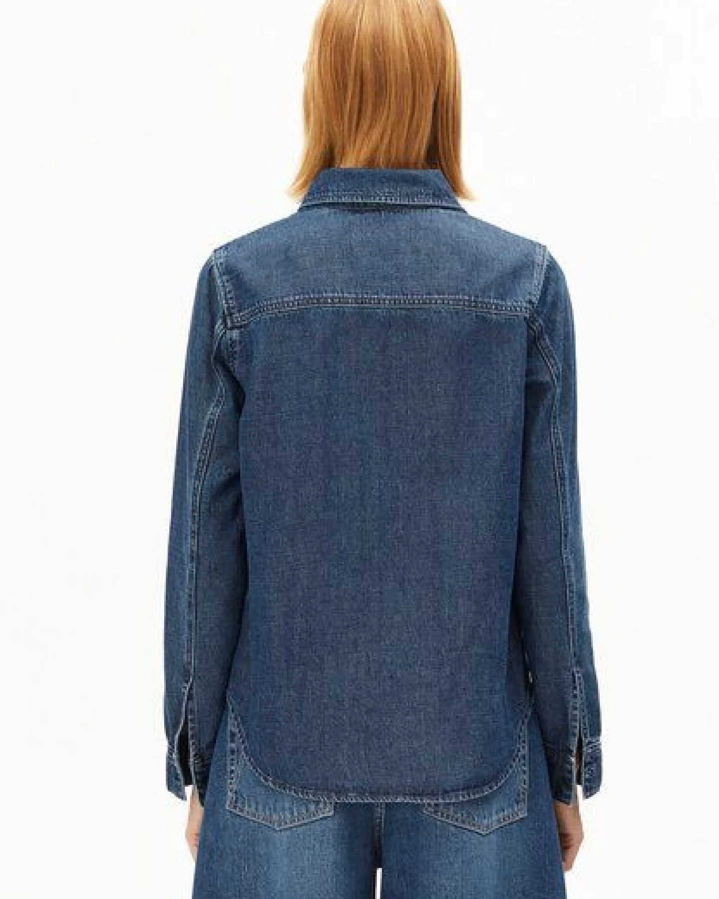 ARMEDANGELS AURELAA DENIM Damen Jeansbluse aus Baumwoll-Lyocell-Mix – Ansicht 2