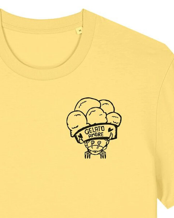 päfjes Gelato Amore / Eis Krabbe mit Eisbecher - Fair Bio Männer Unisex T-Shirt