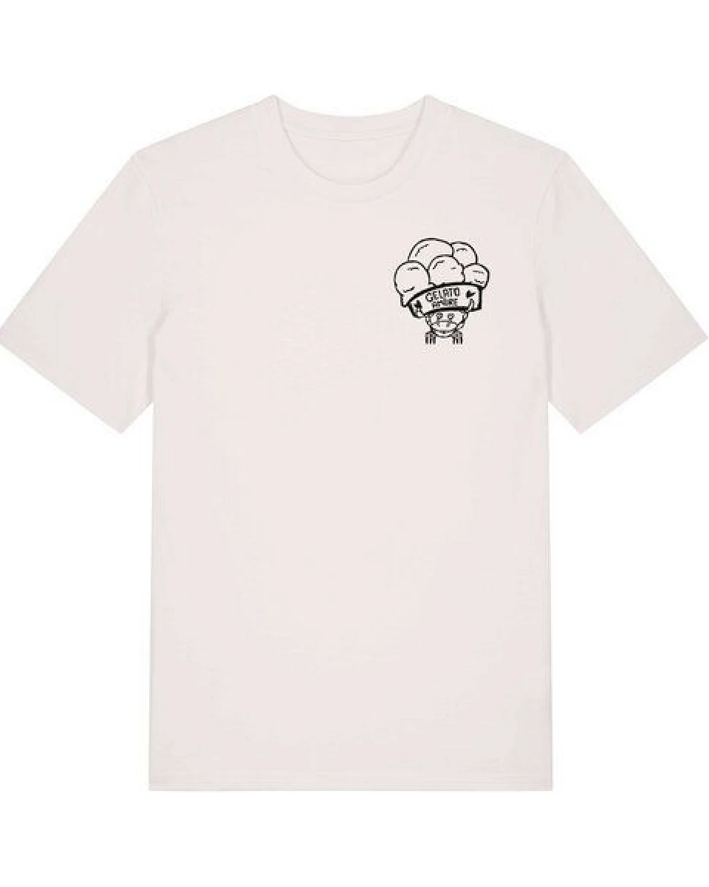 päfjes Gelato Amore / Eis Krabbe mit Eisbecher - Fair Bio Männer Unisex T-Shirt – Ansicht 2