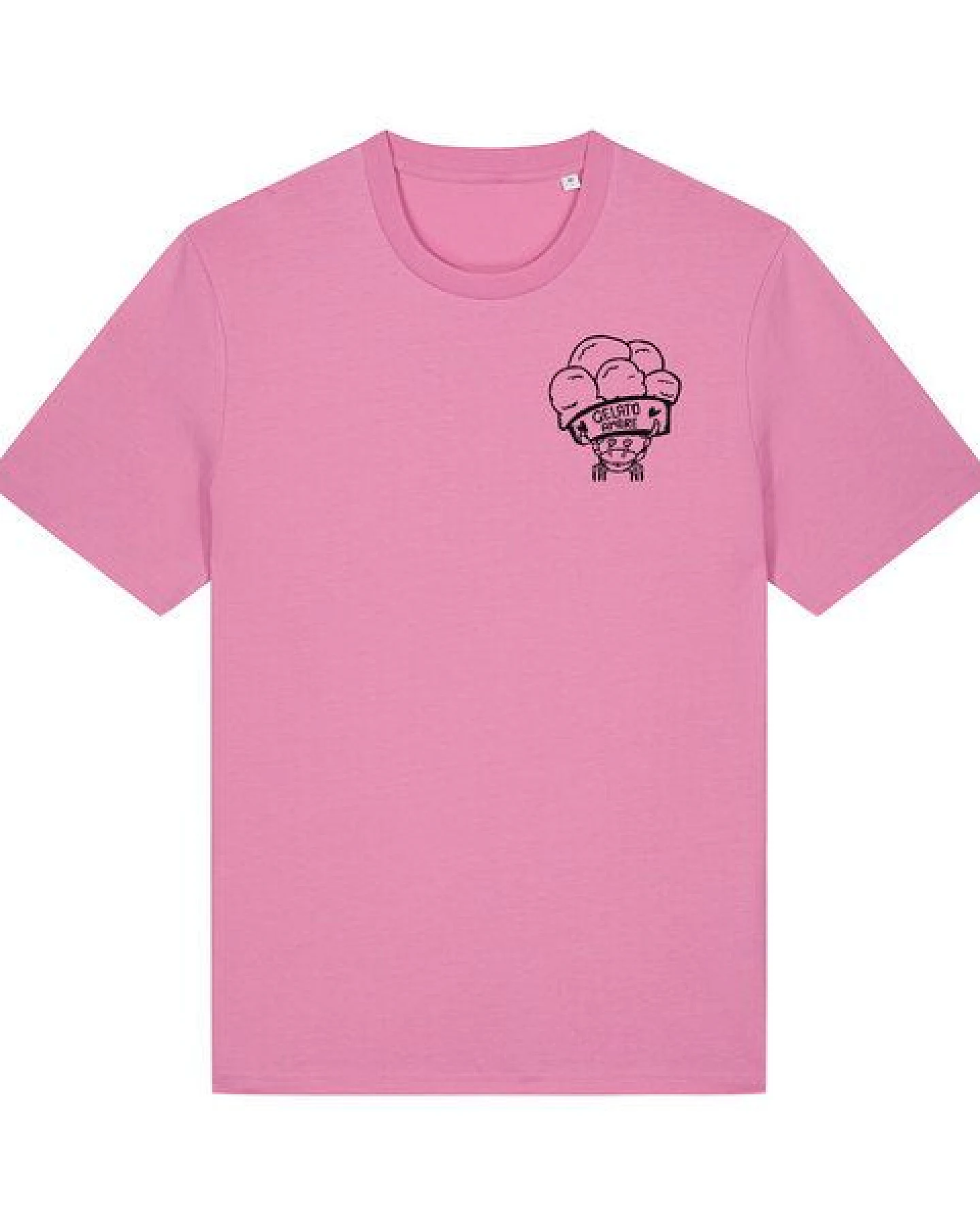 päfjes Gelato Amore / Eis Krabbe mit Eisbecher - Fair Bio Männer Unisex T-Shirt – Ansicht 2