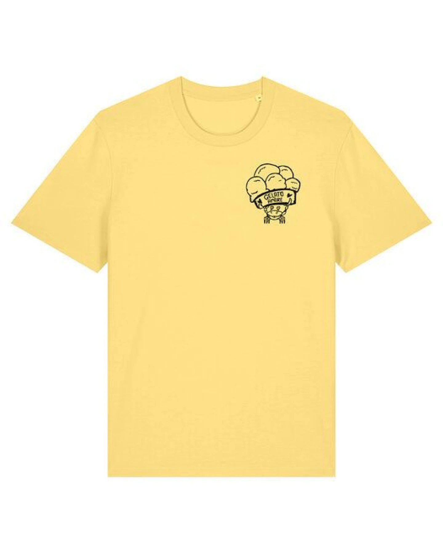 päfjes Gelato Amore / Eis Krabbe mit Eisbecher - Fair Bio Männer Unisex T-Shirt – Ansicht 2