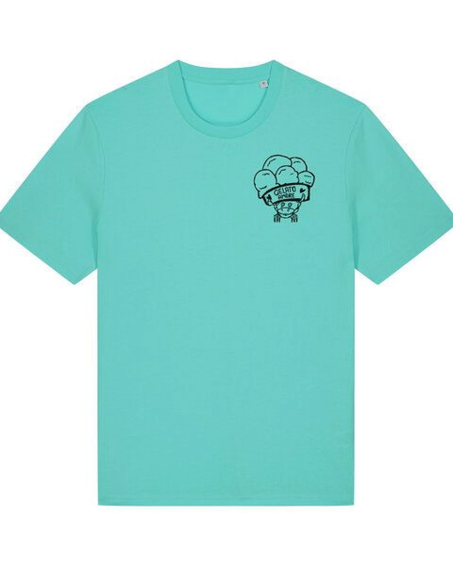 päfjes Gelato Amore / Eis Krabbe mit Eisbecher - Fair Bio Männer Unisex T-Shirt – Ansicht 2