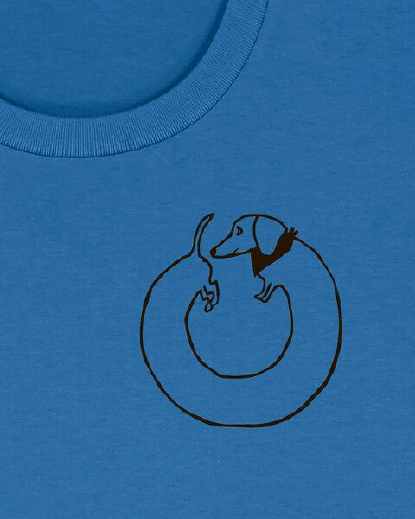 päfjes Dackel Hund Kreis Po - Unisex Männer T-Shirt Bio & Fair – Ansicht 3