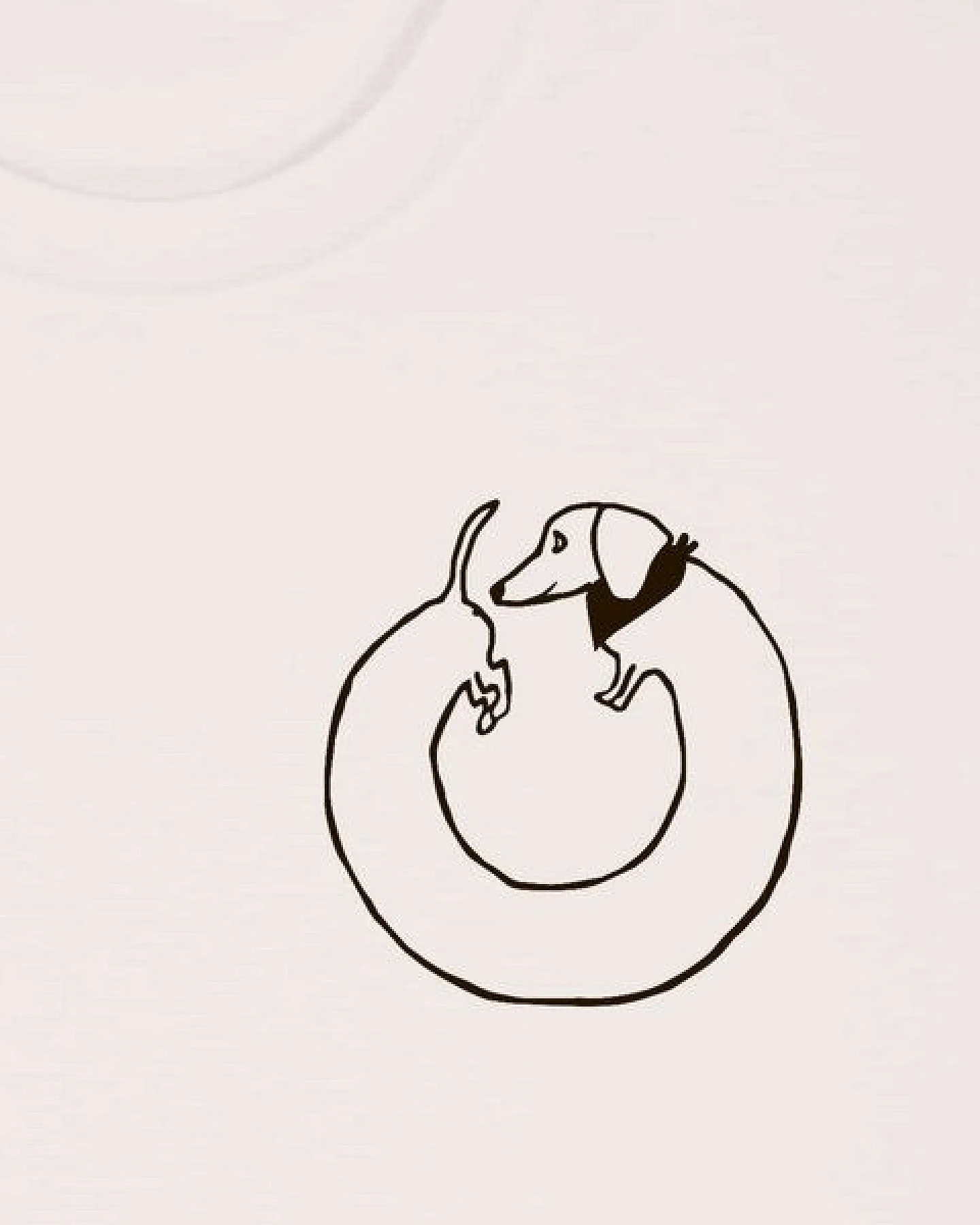 päfjes Dackel Hund Kreis Po - Unisex Männer T-Shirt Bio & Fair – Ansicht 3