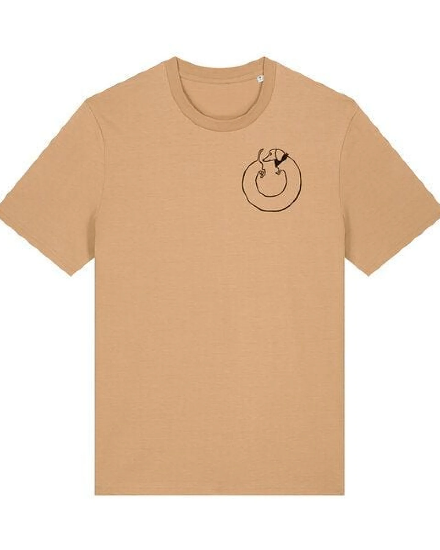 päfjes Dackel Hund Kreis Po - Unisex Männer T-Shirt Bio & Fair – Ansicht 2
