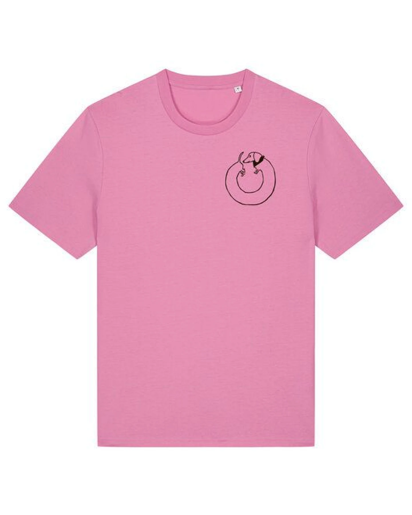 päfjes Dackel Hund Kreis Po - Unisex Männer T-Shirt Bio & Fair – Ansicht 2