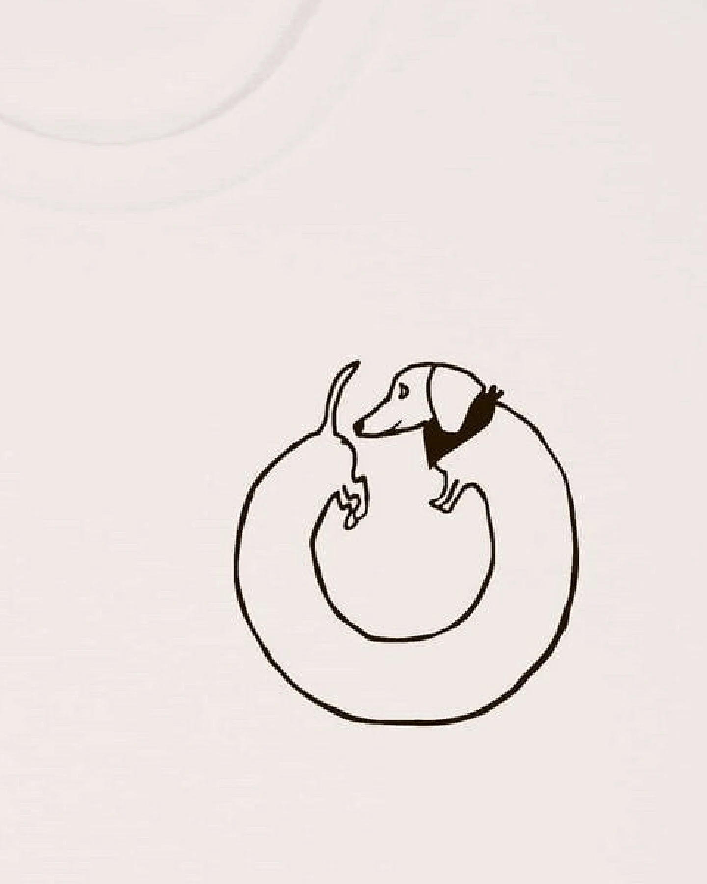 päfjes Dackel Hund Kreis Po - Unisex Männer T-Shirt Bio & Fair – Ansicht 3