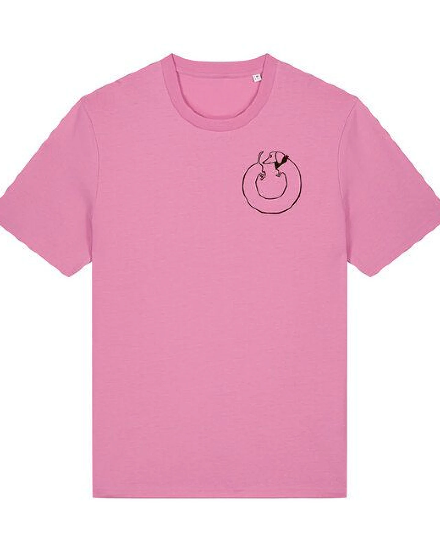 päfjes Dackel Hund Kreis Po - Unisex Männer T-Shirt Bio & Fair – Ansicht 2