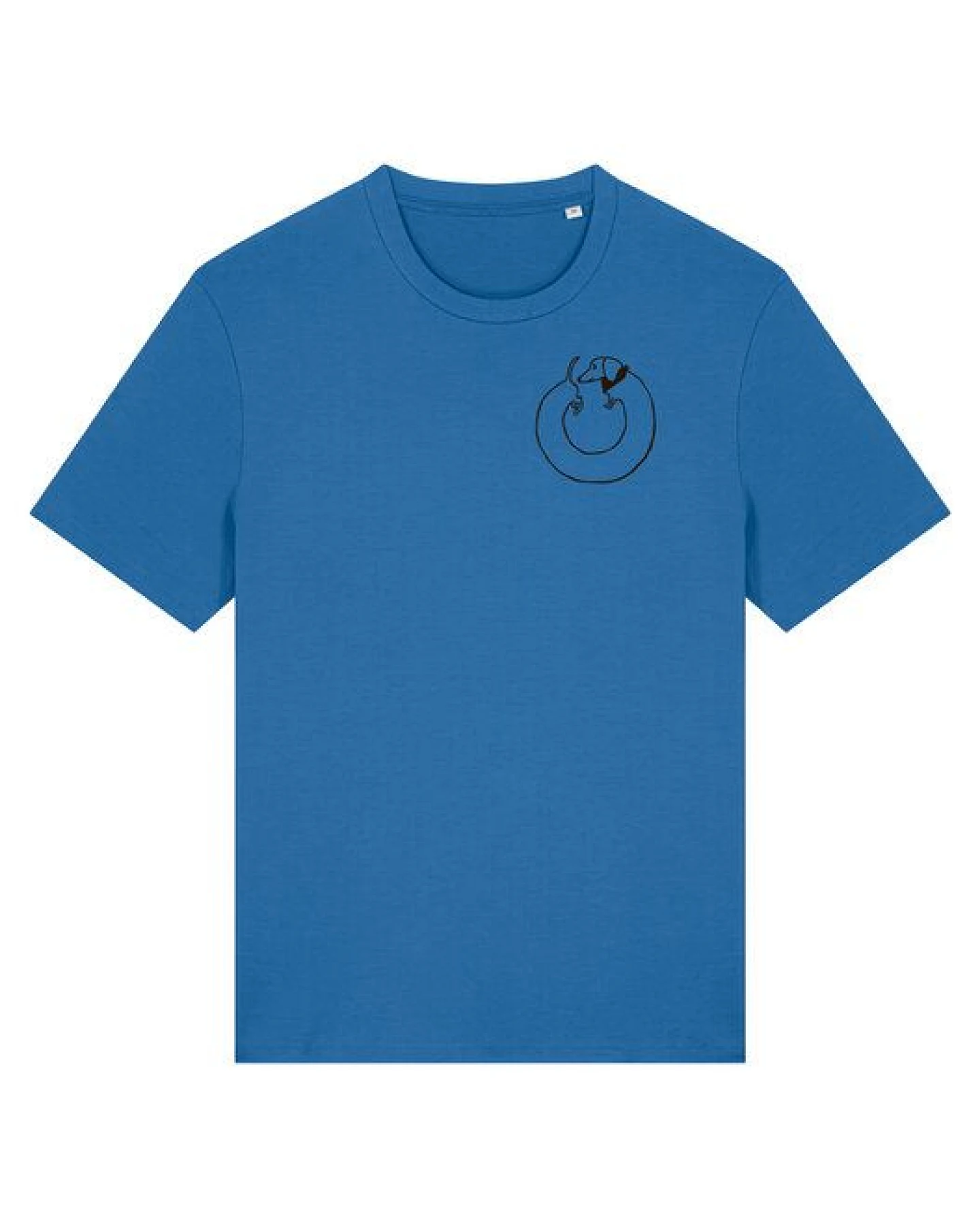 päfjes Dackel Hund Kreis Po - Unisex Männer T-Shirt Bio & Fair – Ansicht 2