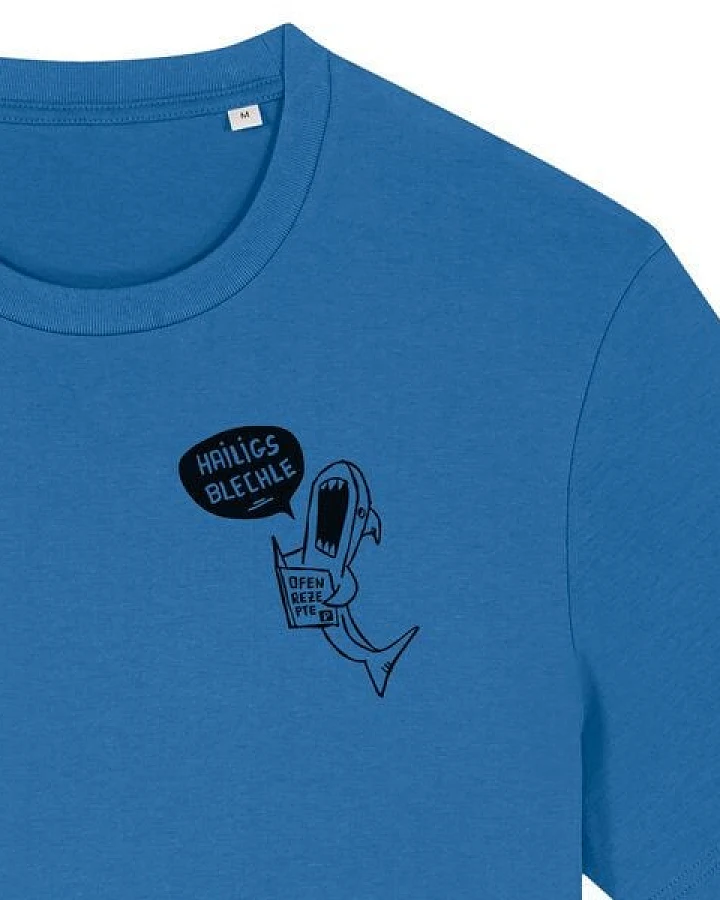 päfjes Hailigs Blechle Hai Kochen - Unisex Männer T-Shirt Bio & Fair