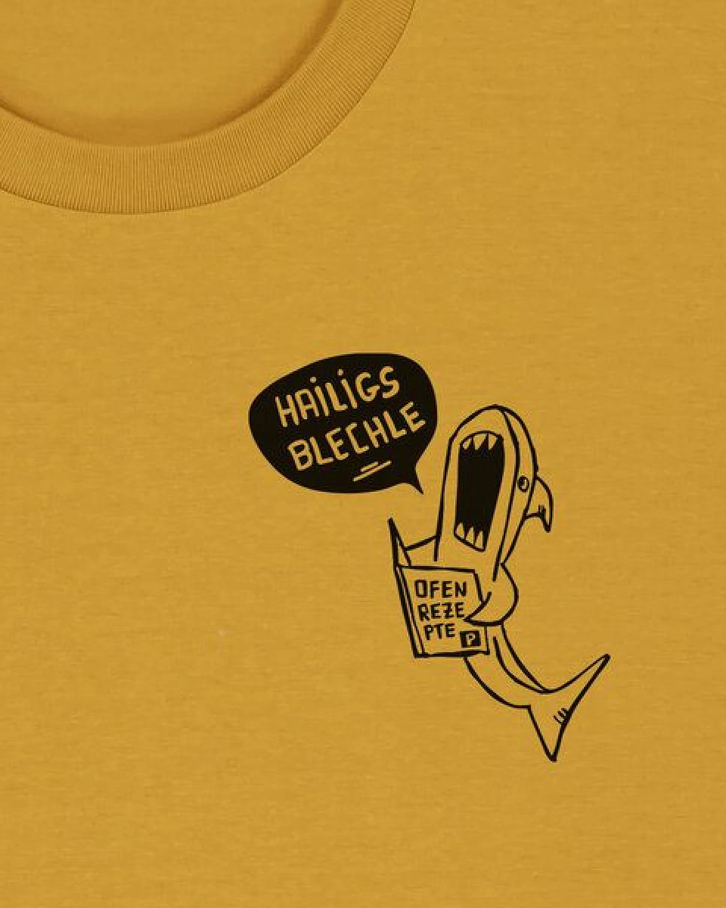päfjes Hailigs Blechle Hai Kochen - Unisex Männer T-Shirt Bio & Fair – Ansicht 3