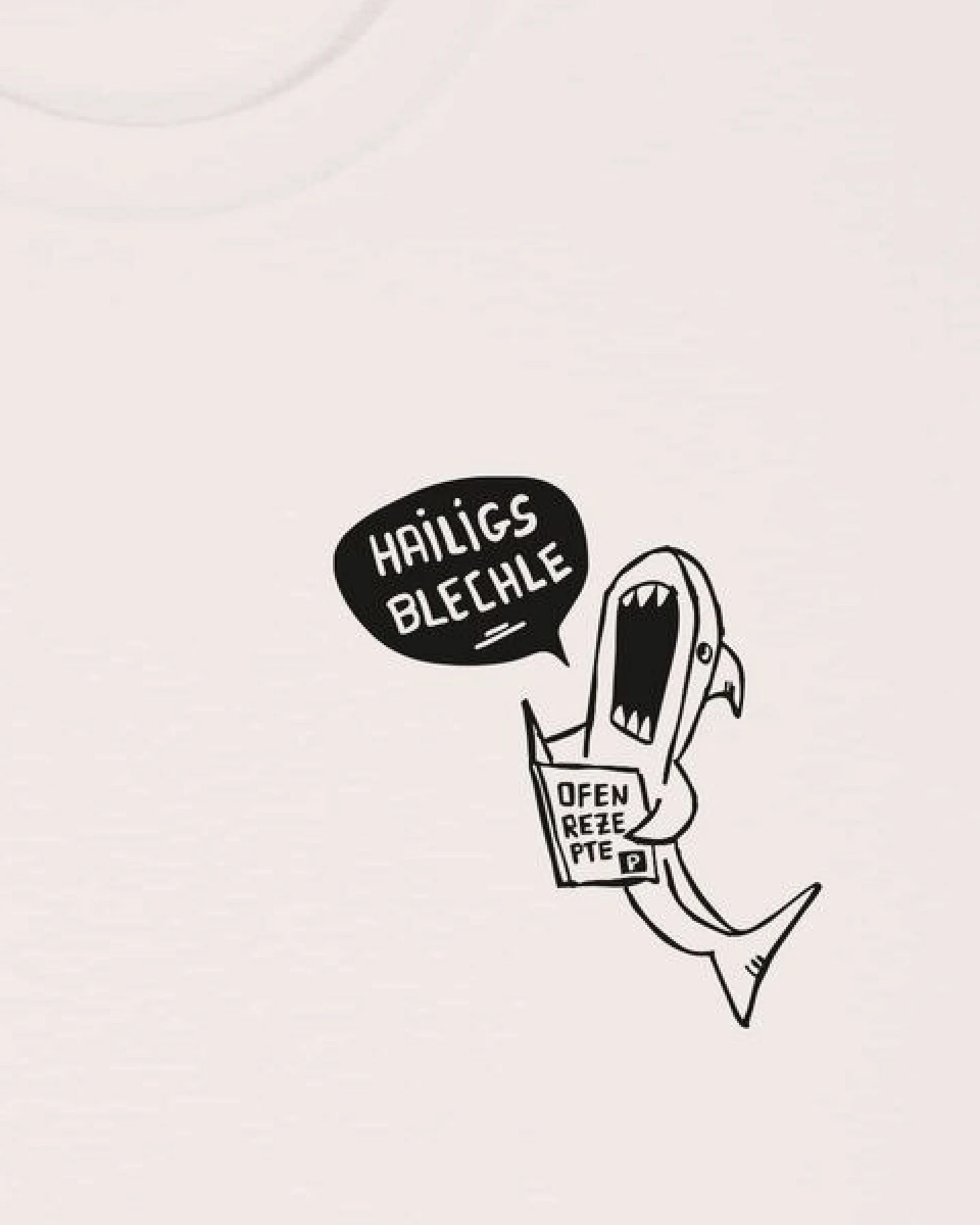 päfjes Hailigs Blechle Hai Kochen - Unisex Männer T-Shirt Bio & Fair – Ansicht 3