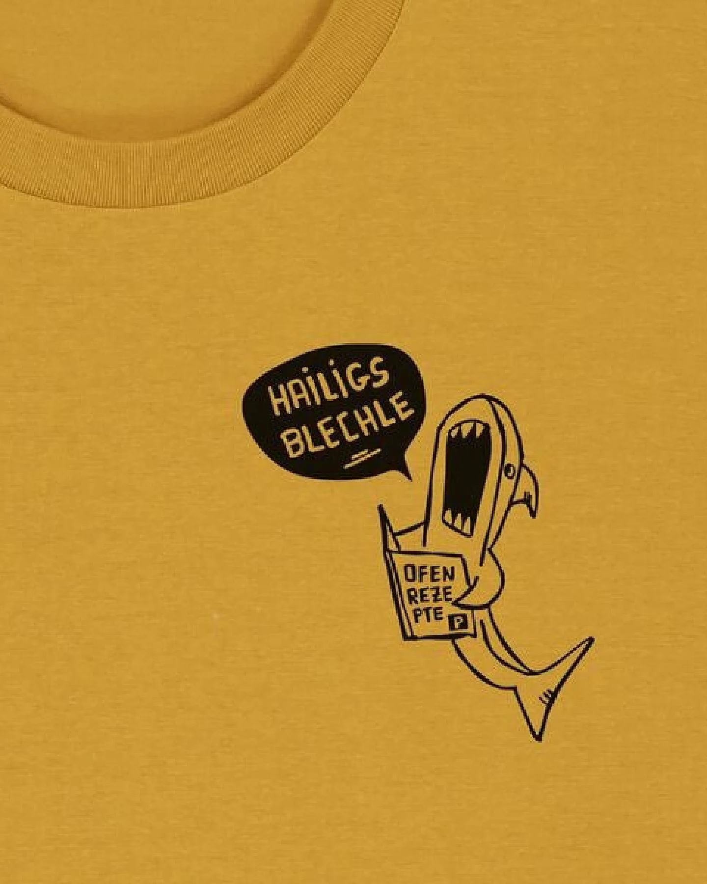 päfjes Hailigs Blechle Hai Kochen - Unisex Männer T-Shirt Bio & Fair – Ansicht 3