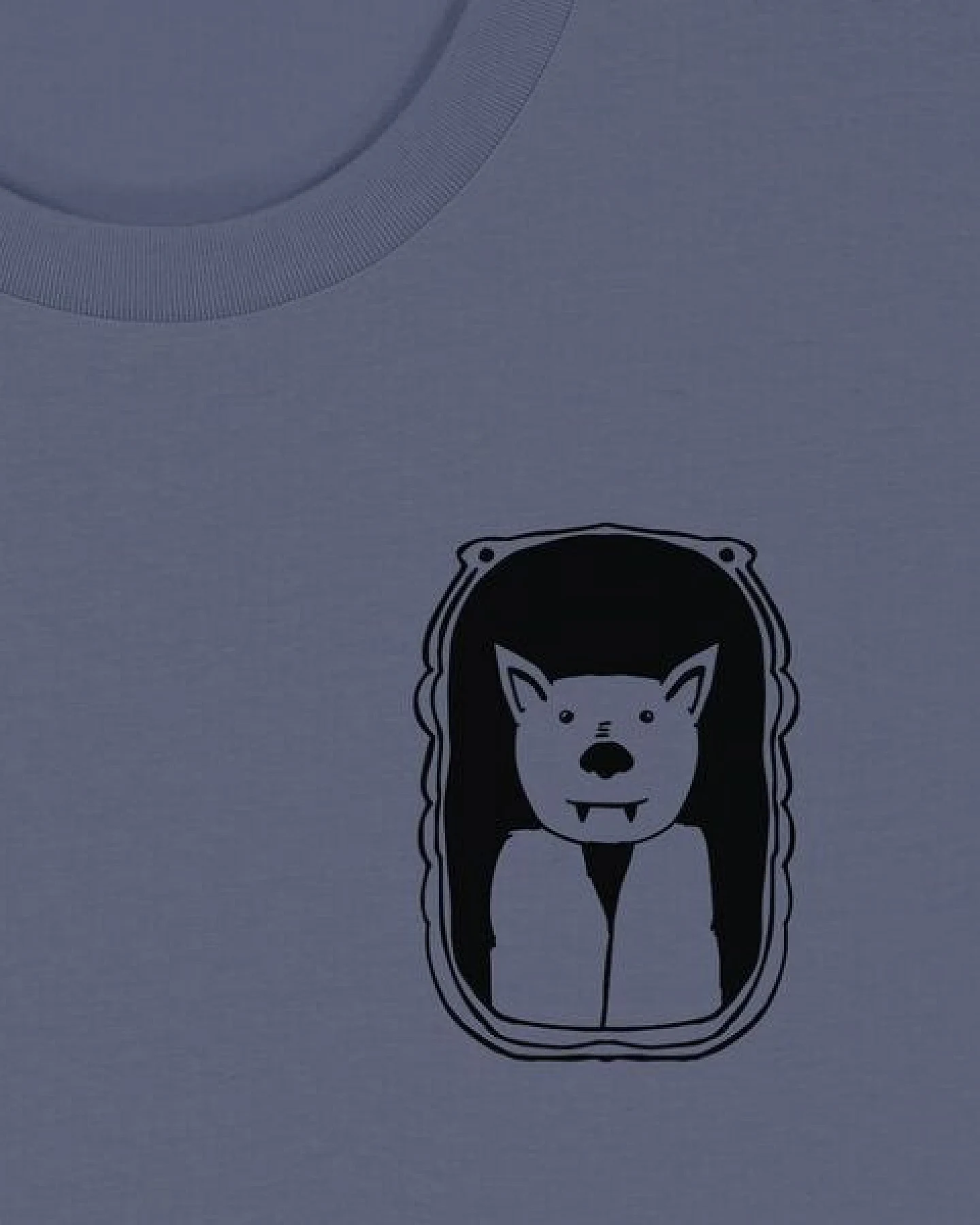 päfjes Der Graf / Vampir Fledermaus im Bilderrahmen - Unisex Männer T-Shirt Bio & Fair – Ansicht 3