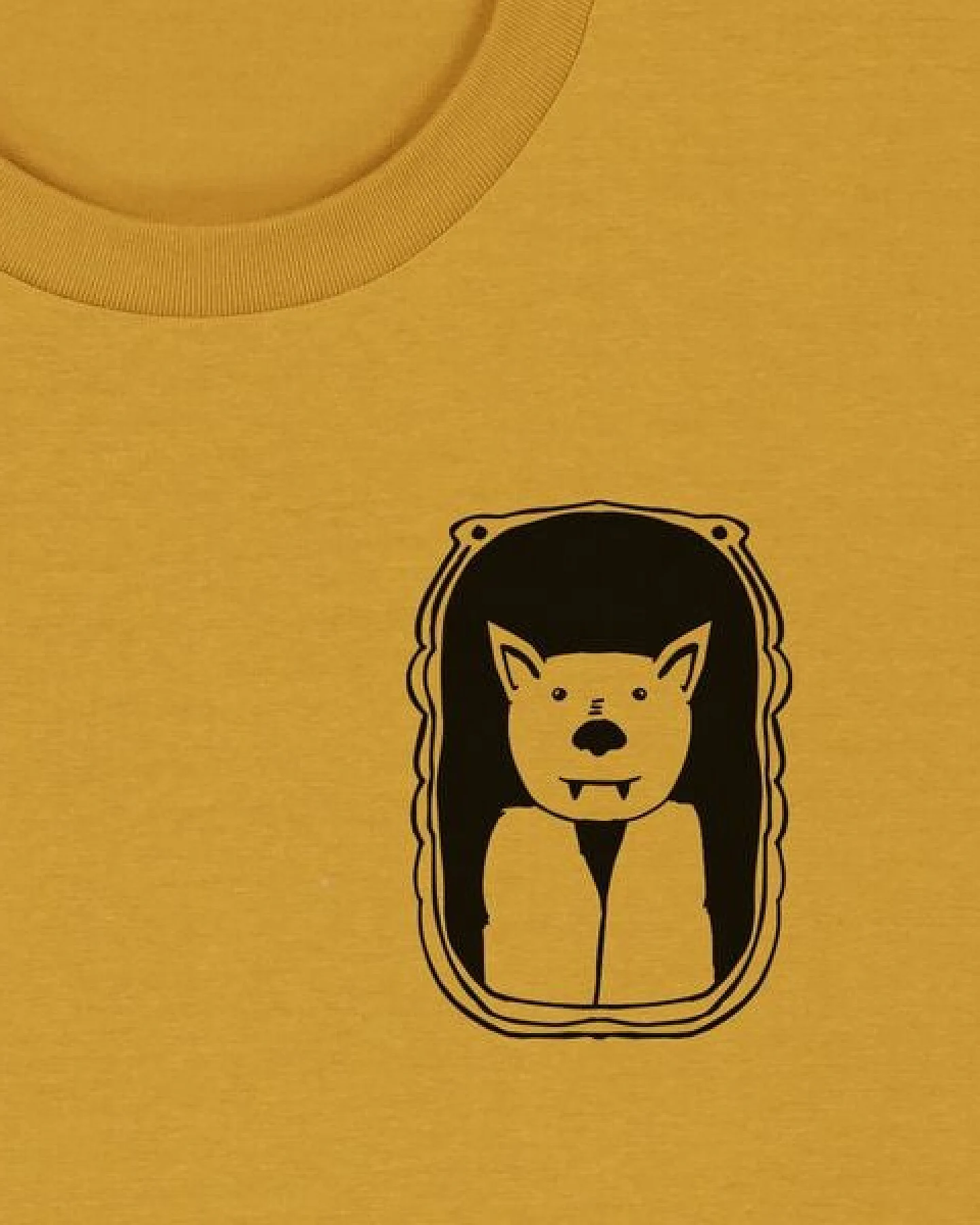 päfjes Der Graf / Vampir Fledermaus im Bilderrahmen - Unisex Männer T-Shirt Bio & Fair – Ansicht 3