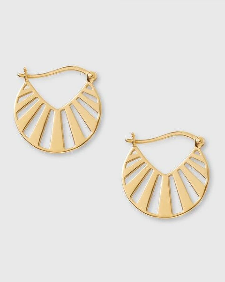 fejn jewelry Creole 'sun hoop" in Sonnenform