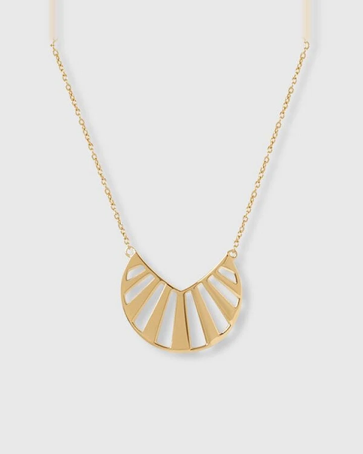 fejn jewelry Kette 'sun' mit großem Sonnen Anhänger