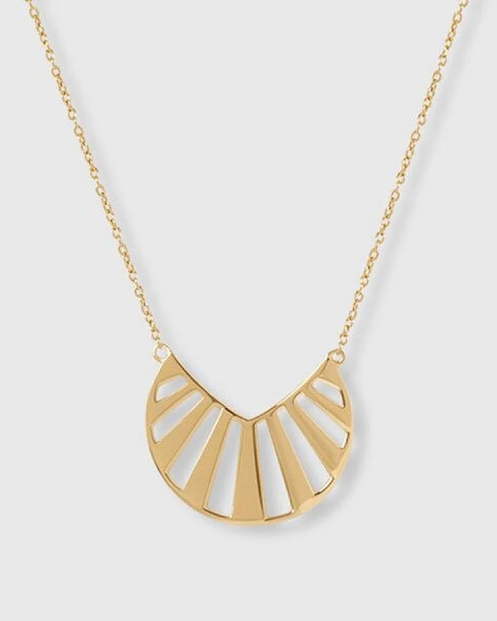 fejn jewelry Kette 'sun' mit großem Sonnen Anhänger