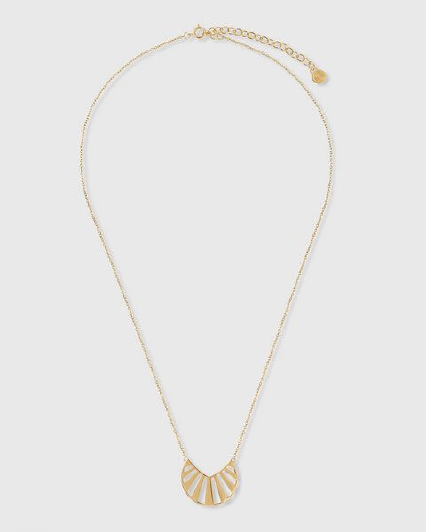 fejn jewelry Kette 'sun' mit großem Sonnen Anhänger – Ansicht 2