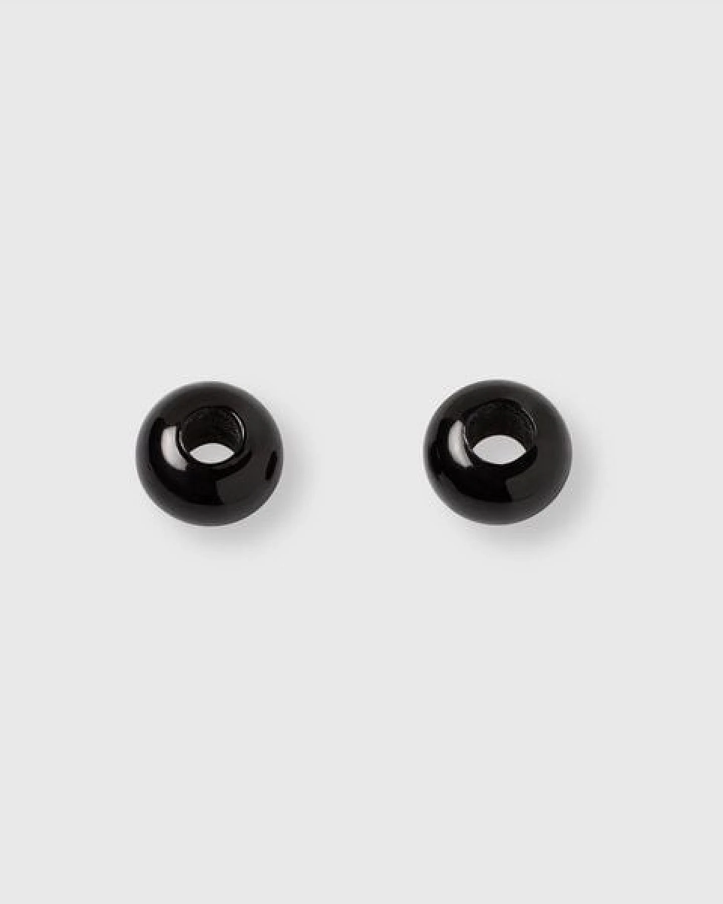 fejn jewelry Creole 'murano huggie" mit buntem Glasanhänger – Ansicht 2
