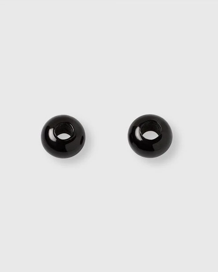 fejn jewelry Creole 'murano huggie" mit buntem Glasanhänger