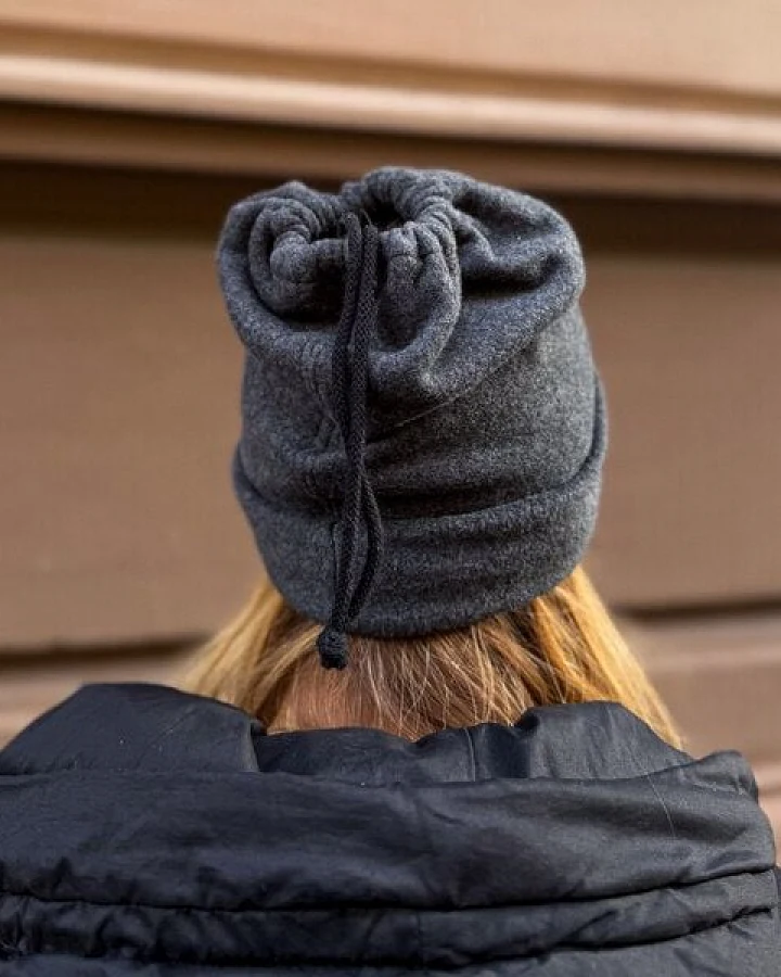 Liebe Deinen Planeten Loopeanie 2in1 Mütze & Schal aus Biobaumwolle I Veganer und winterwarmer Sportschal oder Mütze für Outdoor-Aktivitäten