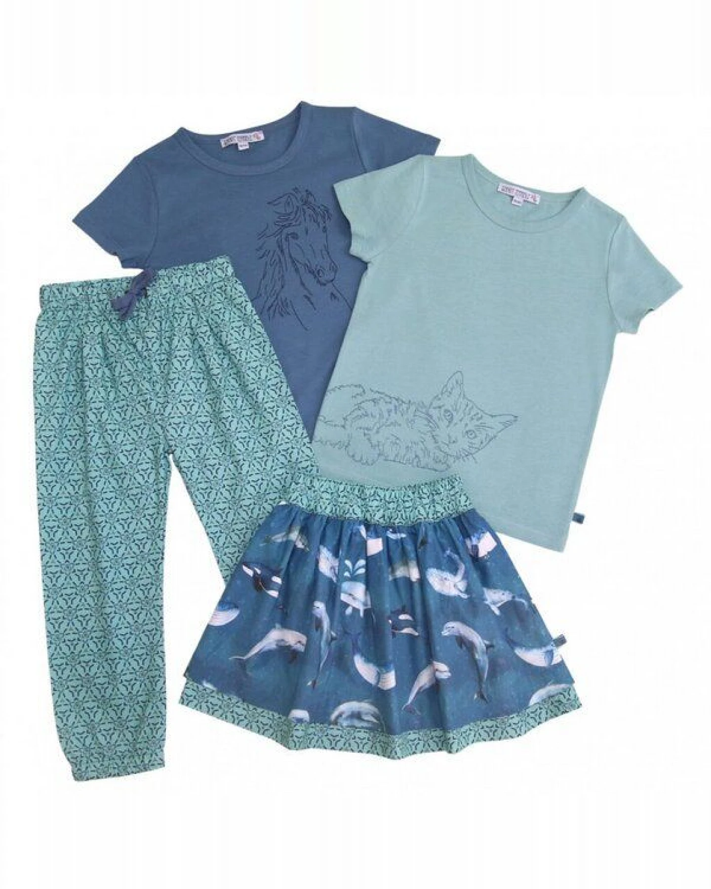 Enfant Terrible Webhose Geometrie jade-navy – Ansicht 2