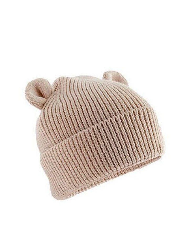 Beechfield Baby Bear Beanie Wintermützen Baby Mütze mit Bärenohren