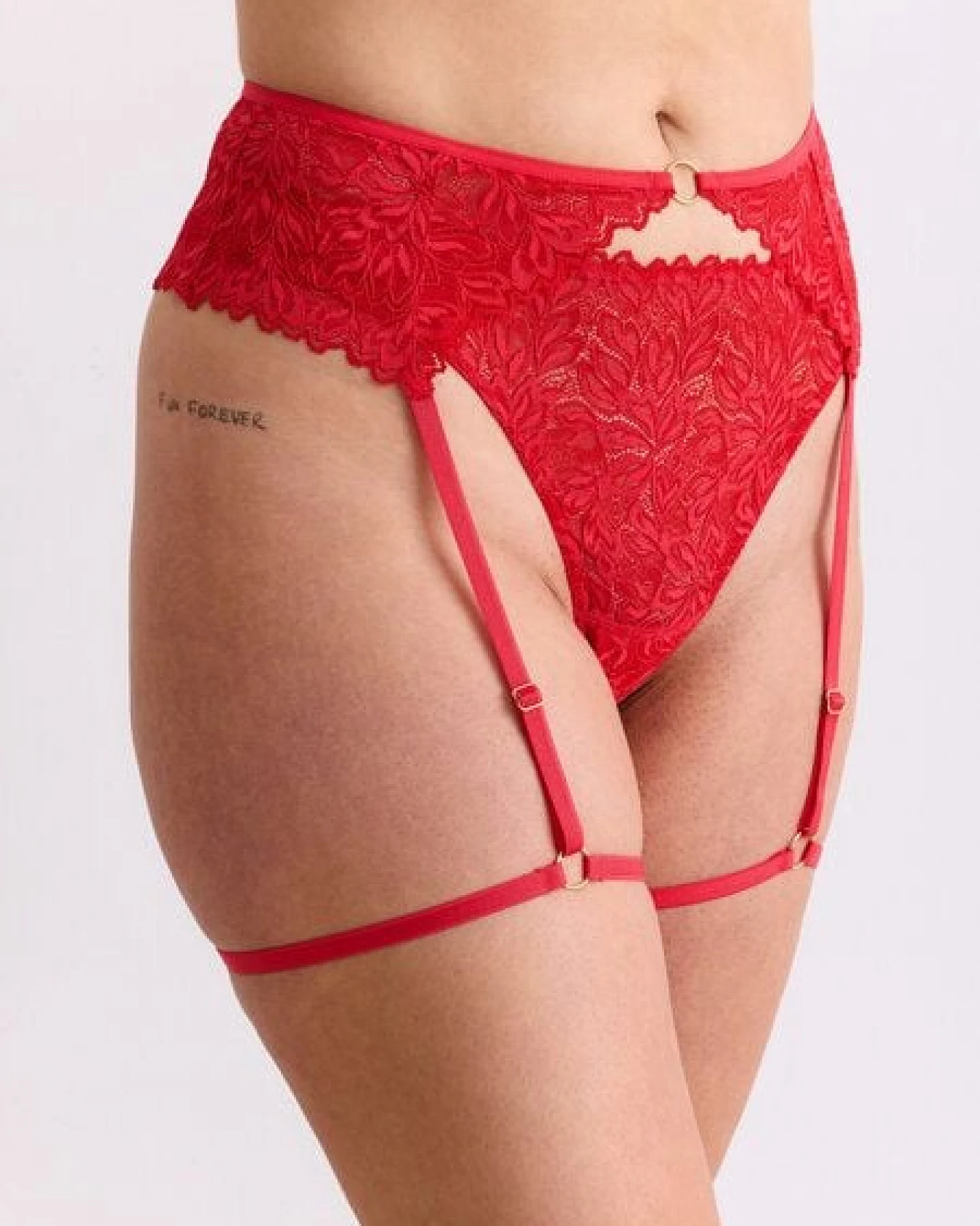 erlich textil Dreamy Lace Strapsgürtel mit Spitze aus recyceltem Polyamid, made in Europe – Ansicht 2