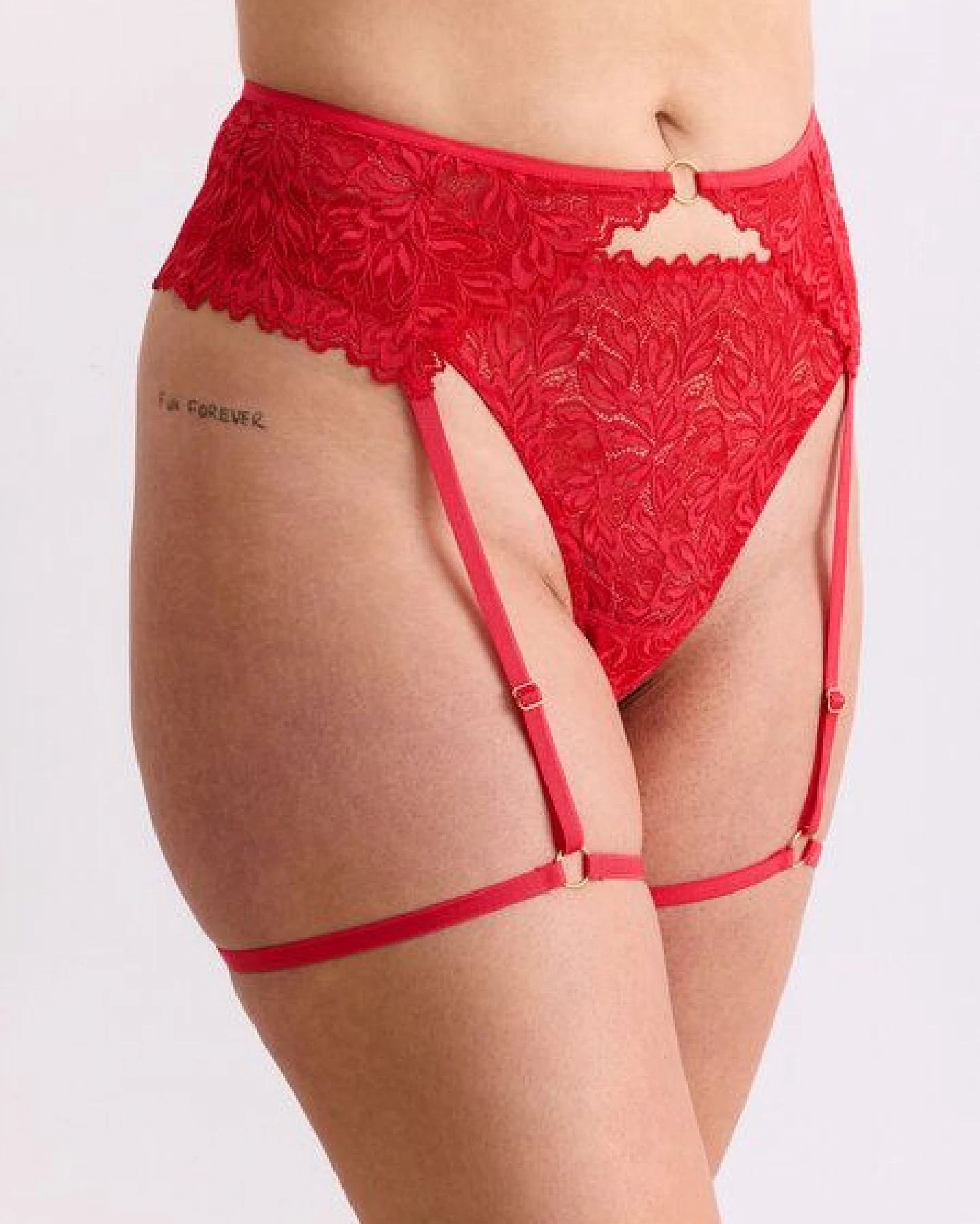 erlich textil Dreamy Lace Strapsgürtel mit Spitze aus recyceltem Polyamid, made in Europe – Ansicht 3