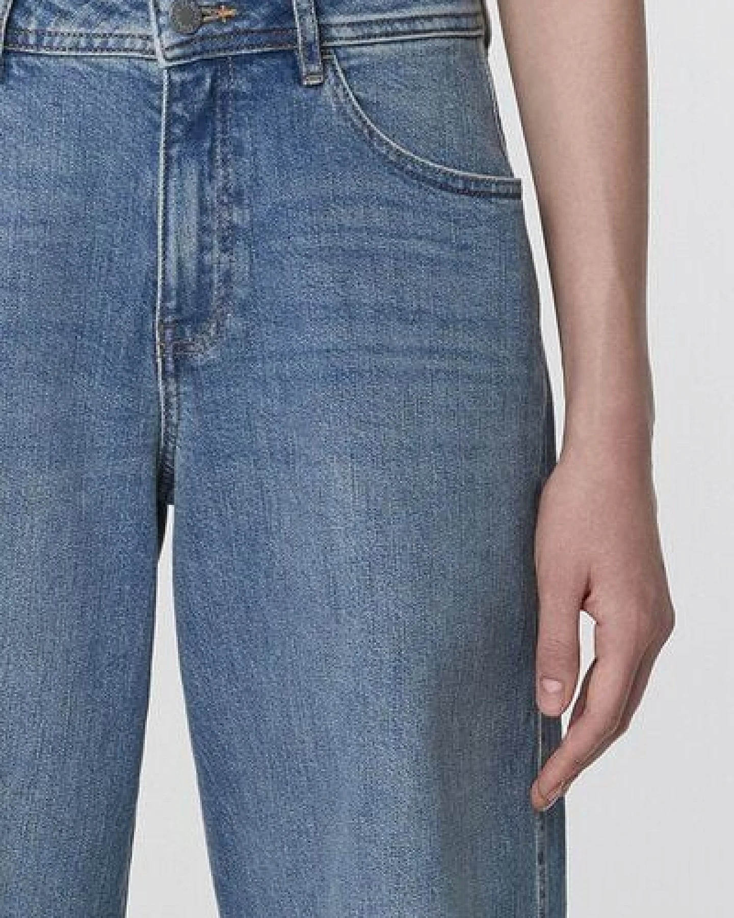 Damen Jeans SUNNY Wide Leg Minimal Stretch DAWN Baumwolle – Ansicht 4