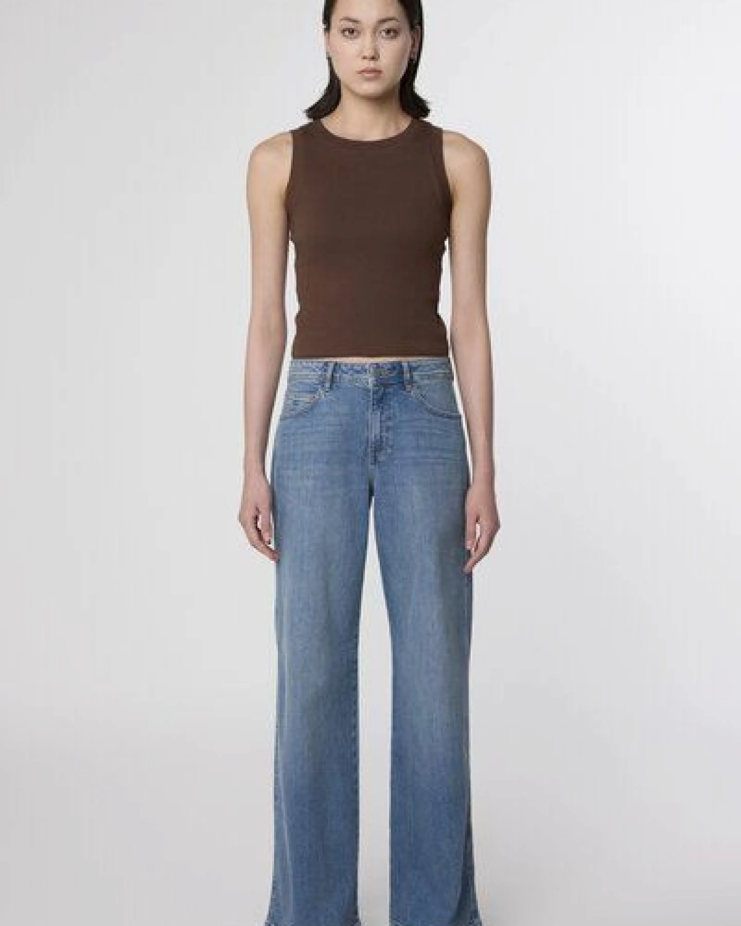 Damen Jeans SUNNY Wide Leg Minimal Stretch DAWN Baumwolle – Ansicht 2