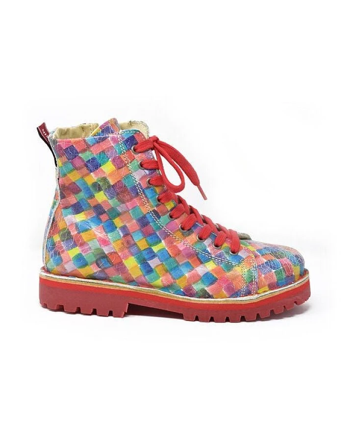 Grünbein Shoes Schnürboots Noa II Mosaik
