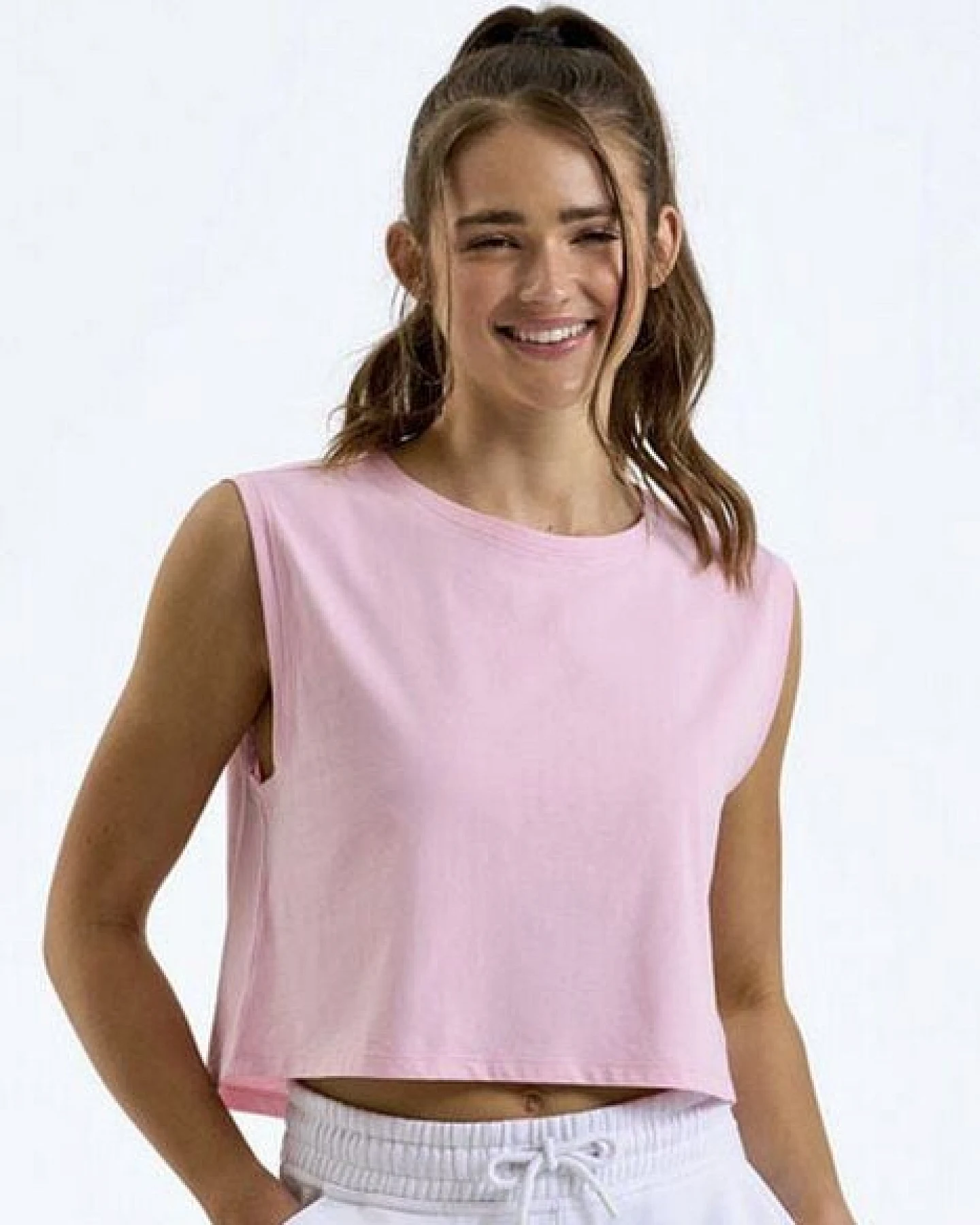 TriDri® Damen Tank Top Cropped Bauchfrei kurz – Ansicht 2
