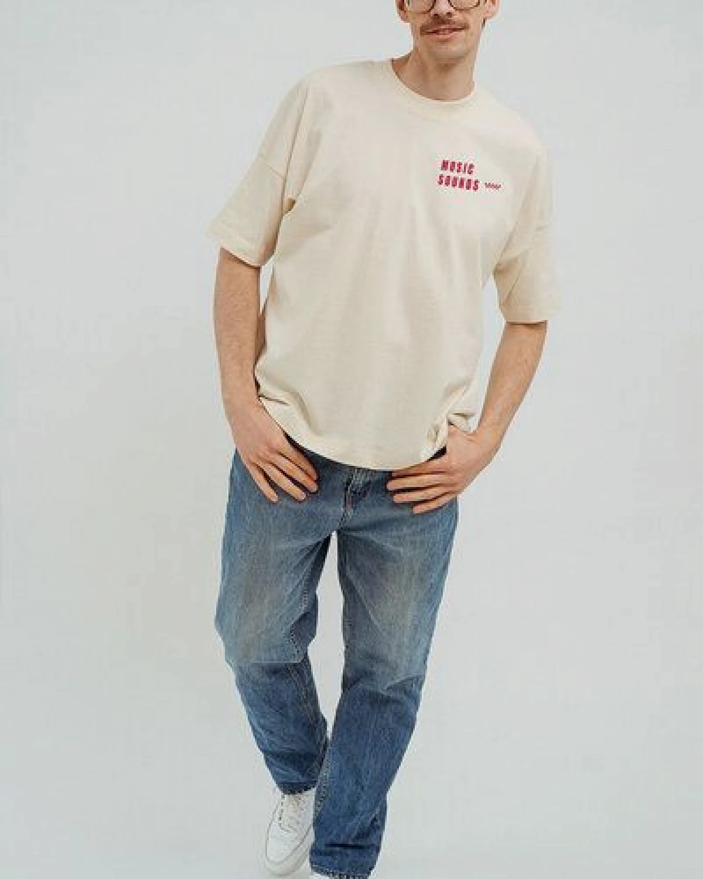 Kultgut Artdesign - Hochwertiges Oversizeshirt 100% Biobaumwolle / Music Sounds – Ansicht 4