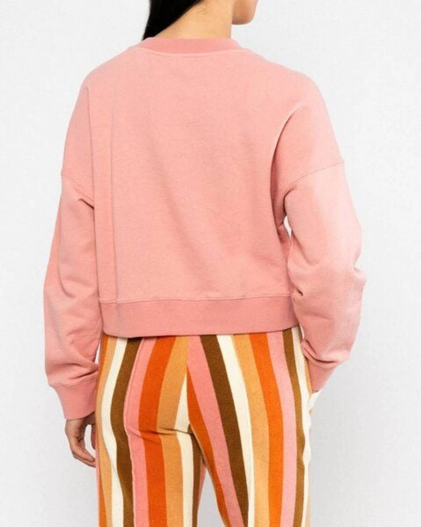 Blutsgeschwister Crew Core Sweatshirt - Happy Beach Palms Pink – Ansicht 3