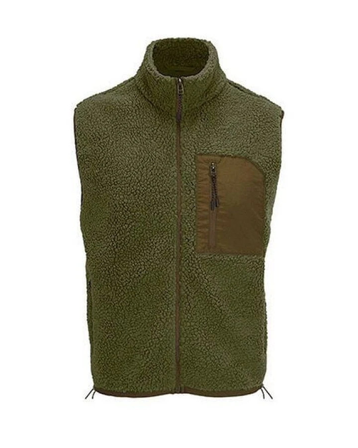 Sol's Winter Fleeceweste dick und kuschelig recycelt Unisex Seitentaschen mit Reißverschluss Winterweste Polarfleece XXS bis 4XL Sherpa Gilet Bodywarmer
