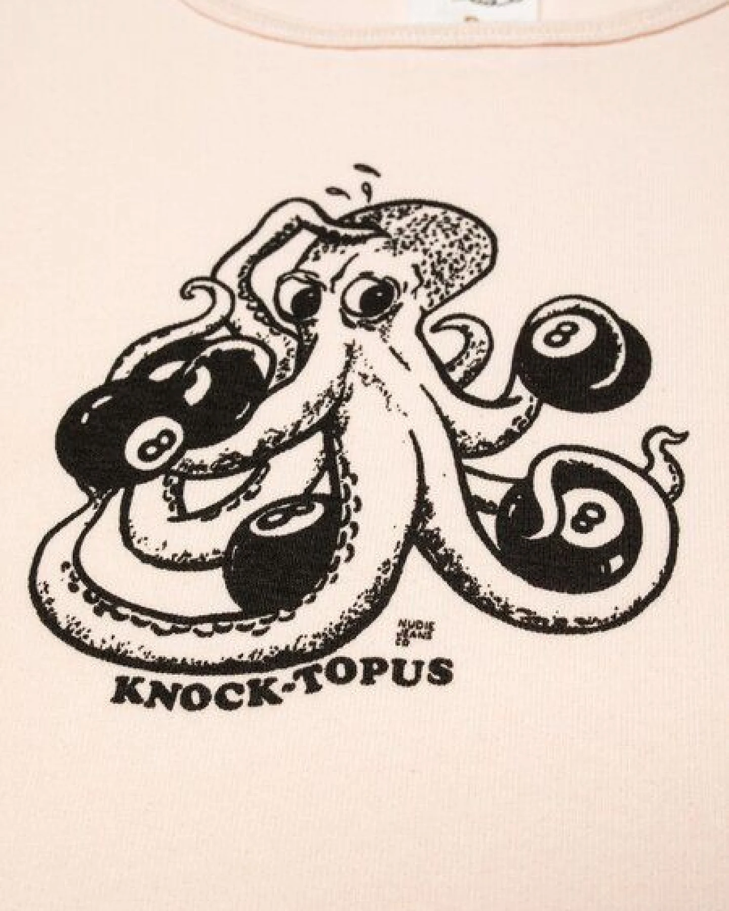 Nudie Jeans T-Shirt Eve Knock Topus – Ansicht 3