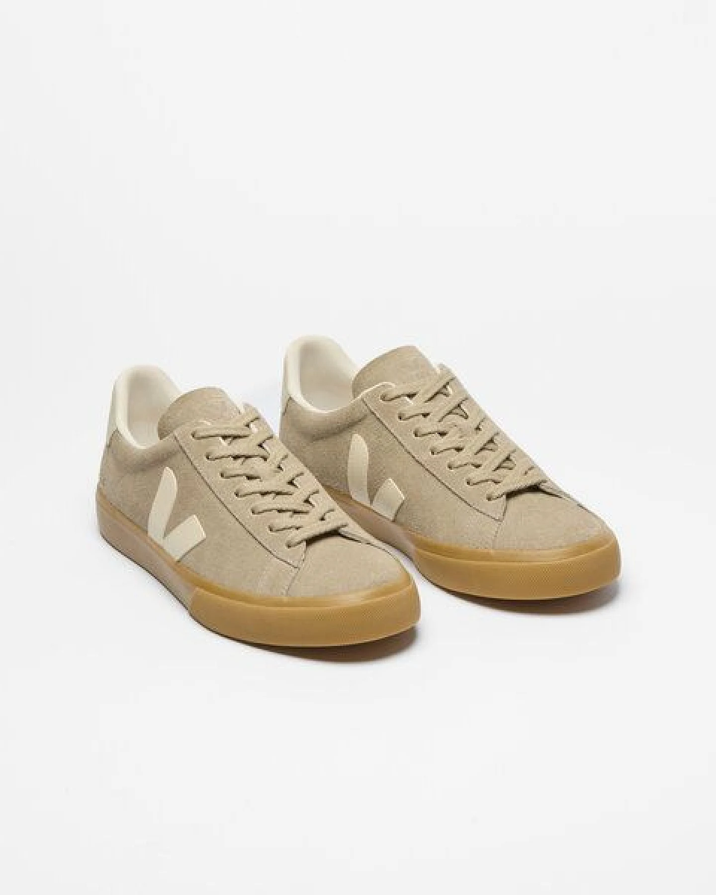 Veja Herren-Sneaker Campo Suede Taupe Pierre Natural – Ansicht 2