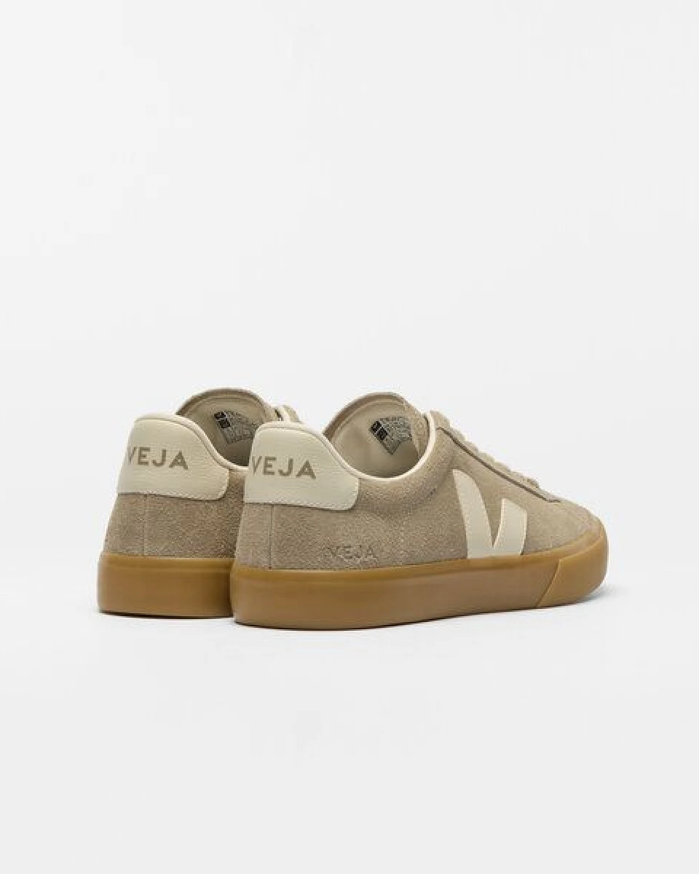 Veja Herren-Sneaker Campo Suede Taupe Pierre Natural – Ansicht 3