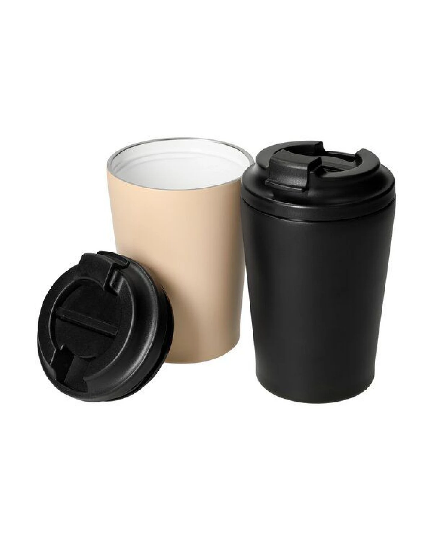 elasto Keramikbeschichteter Kaffeebecher 360 ml - Coffee to go Becher aus Edelstahl – Ansicht 4