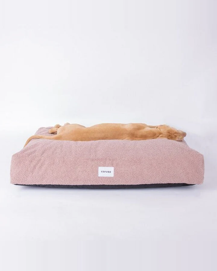 Caruso Conscious Pet Supply Hundebett - Teddy Rosa - aus Upcycling- und Recyclingmaterial